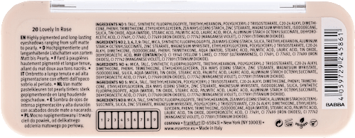 The ROSE edition eyeshadow palette 20 essence