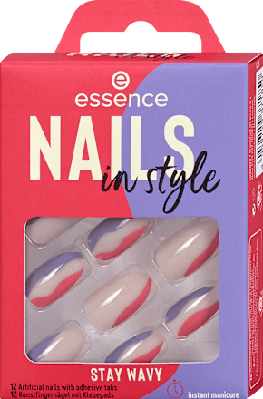 Künstliche Nägel mit Klebepads Nails In Style 13 Stay Wavy essence