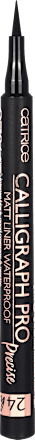 Vodoodolná tekutá očná linka Calligraph Pro Matt - 010 Intense Black CATRICE