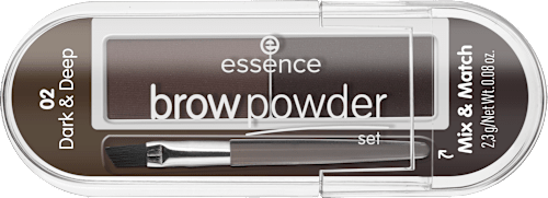 Paletka na obočie Brow Powder Set - 02 Dark & Deep essence