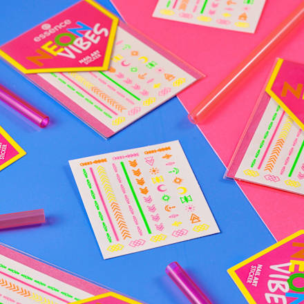 Nagelsticker Neon Vibes essence