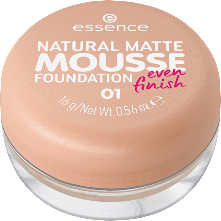 pěnový make-up Natural Matte 01 essence