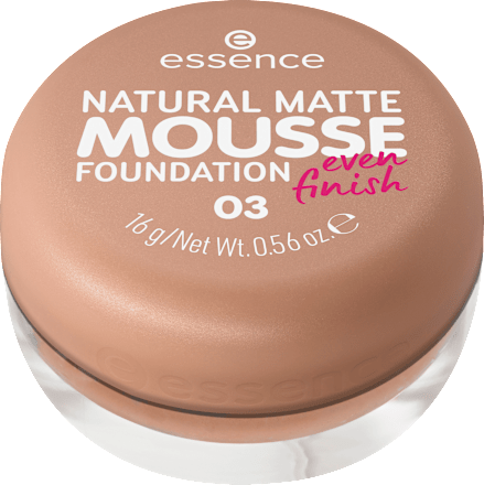 pěnový make-up Natural Matte 03 essence