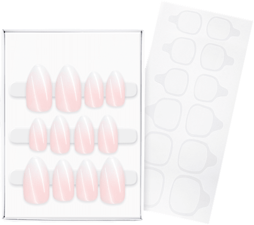 French Manicure Chlick-On Nails essence