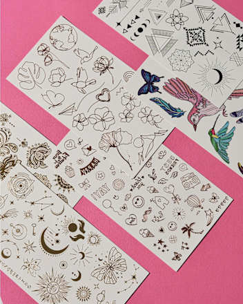 Temporäres Körpertattoos Festival 01 Stories essence