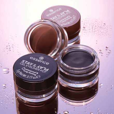 Eyeliner Pot Stay & Play Gel 01 Black  essence