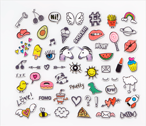 Happiness looks good on you nail sticker essence