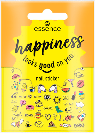 Happiness looks good on you nail sticker essence