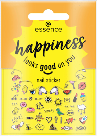 Happiness looks good on you nail sticker essence