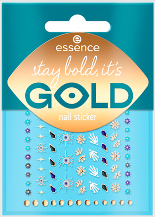 Stay bold, it's GOLD nail sticker essence