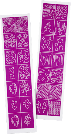 Nagelschablonen Nail Art Stencils essence