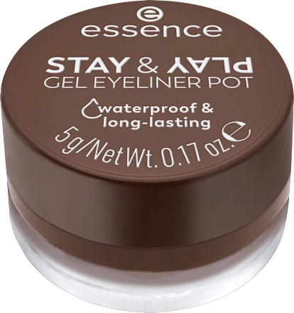 Stay & Play gel eyeliner - 02 Brown essence