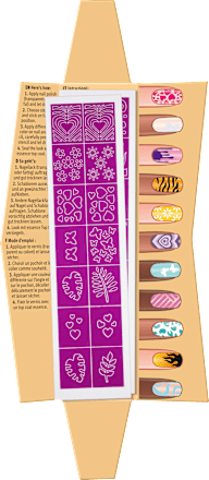 Nagelschablonen Nail Art Stencils essence