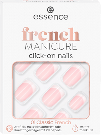 Click-on french unghii false 01 Classic French essence