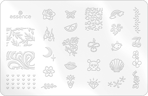 Nagelschablone Nail Art Stampy Designs 01 Stamping up essence