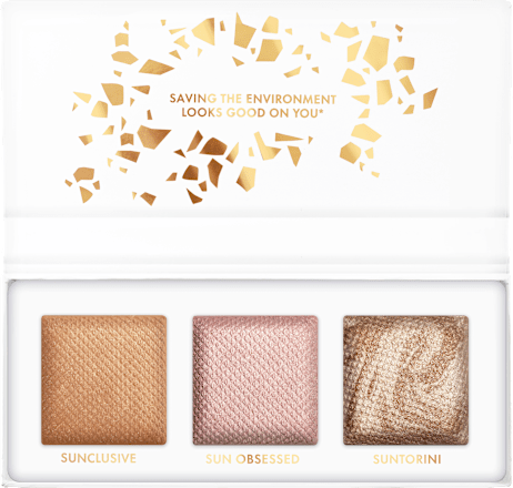 Highlighterpalette Summer Obsessed Glowy Face C01 Seaside Glow CATRICE