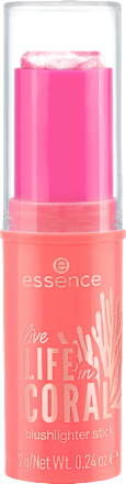 Blush & Highlighter Stick Live Life In Coral 01 Glowin' Coraltastic, Baby! essence