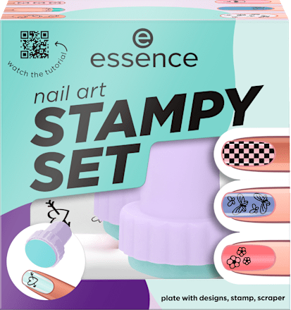 Zestaw do zdobienia paznokci nail art STAMPY SET 01 essence