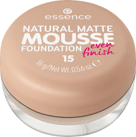 Natural Matte Mousse puder – 15 essence