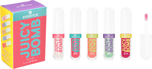 set olejů na rty Juicy Bomb 01 Glossy days ahead! essence