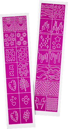 Szablony do malowania paznokci nail art Stencils essence