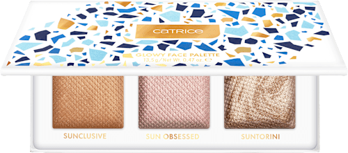 Highlighterpalette Summer Obsessed Glowy Face C01 Seaside Glow CATRICE
