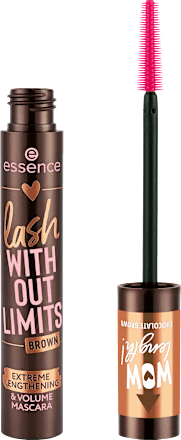 Mascara Love It  A Choco' Lot! lash Without Limits Brown Extreme Lengthening & Volume 01 Chocolate Fixes Everything! essence