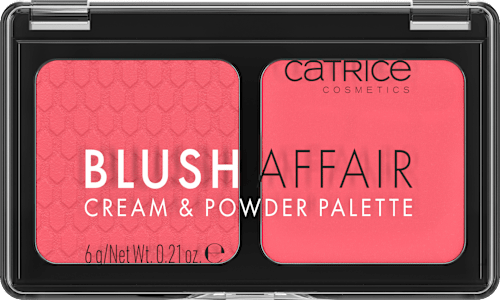 Paleta różów Blush Affair Cream & Powder Palette 010 Stunning Strawberry CATRICE