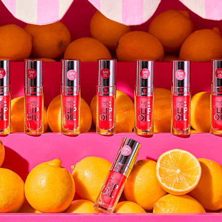 Lippenöl Hydra Kiss LSF 25, 104 Pink Squeeze Please essence