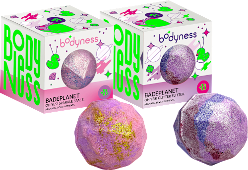 Badebombe Badeplanet sortiert BODYNESS