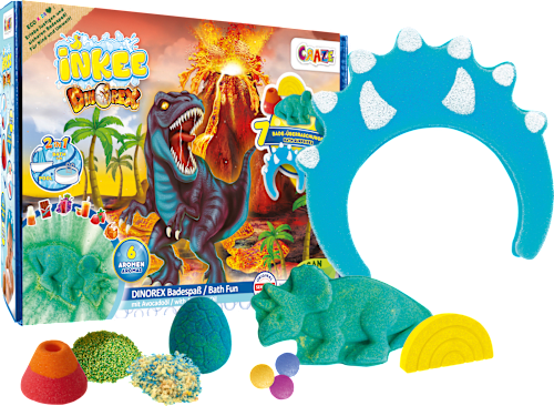Geschenkset Kinder Badezusatz Dinorex Badespaß 6tlg. CRAZE