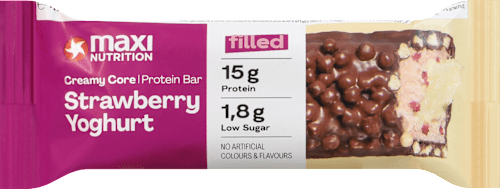 Proteinriegel Creamy Core Strawberry Yoghurt maxiNUTRITION