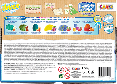Geschenkset Kinder Badezusatz Dinorex Badespaß, 10tlg CRAZE