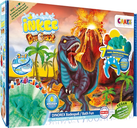 Geschenkset Kinder Badezusatz Dinorex Badespaß, 10tlg CRAZE