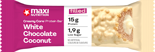 Barretta proteica cioccolato bianco e cocco MaxiNutrition