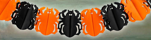 Papiergirlande Spinne Dekorieren & Einrichten