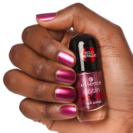 Lac de unghii satin CHROME 03 Meta Maroon essence