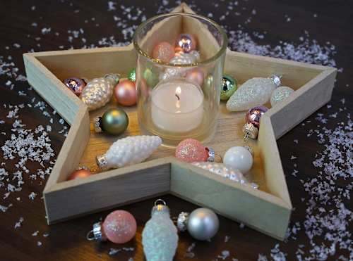 Holztablett, Stern, natur Dekorieren & Einrichten