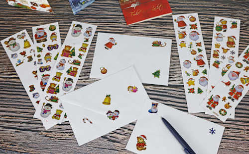 Aufkleber, Weihnachtsmotiv, glänzend Dekorieren & Einrichten