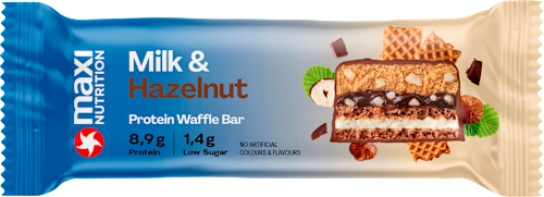 Proteinriegel Milk & Hazelnut Waffel Bar maxi NUTRITION