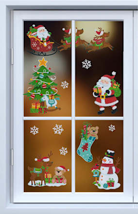 Fensterbild A3 mit Glitter  Dekorieren & Einrichten