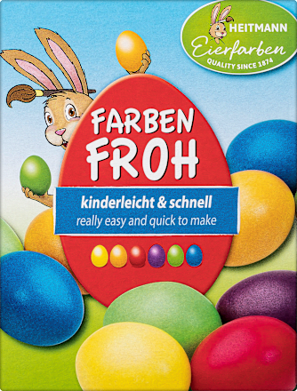 barvy na vajíčka veselé barvy HEITMANN Eierfarben