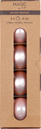 Kugel aus Glas "Frohe Weihnachten",  lovely magnolia Dekorieren & Einrichten