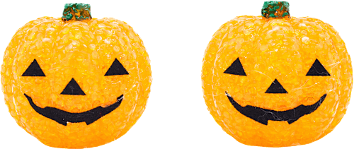 LED Kürbis orange 8cm Dekorieren & Einrichten