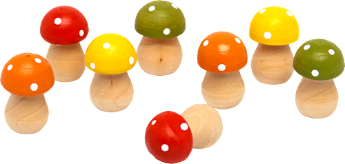 Streudeko, Mini Holzpilze Dekorieren & Einrichten