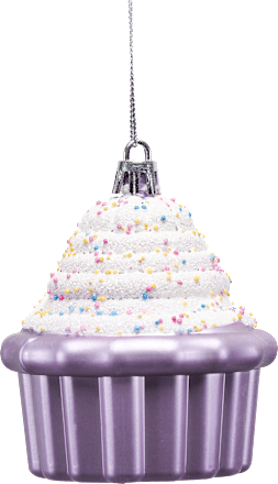 Kugel aus Kunststoff, Cupcake, flieder Dekorieren & Einrichten