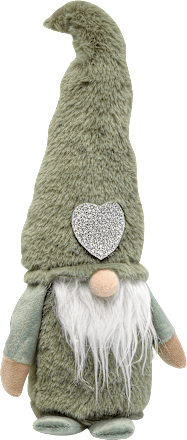 Stoffwichtel mit silbernem Herz, mint Dekorieren & Einrichten