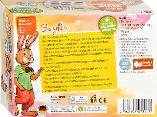 Eierfarben-Set 'Malermeister' Dekorieren & Einrichten