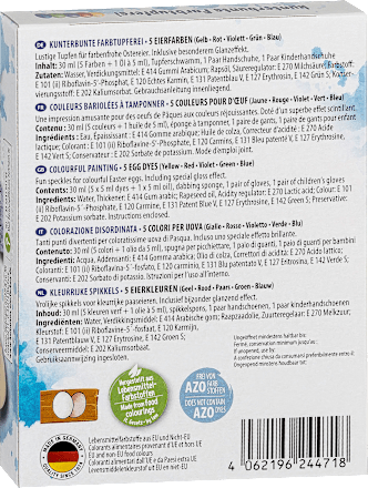 Eierfarben kunterbunte Farbtupferei Dekorieren & Einrichten