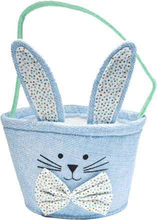 Coș albastru cu mâner și urechi de iepuraș HEITMANN